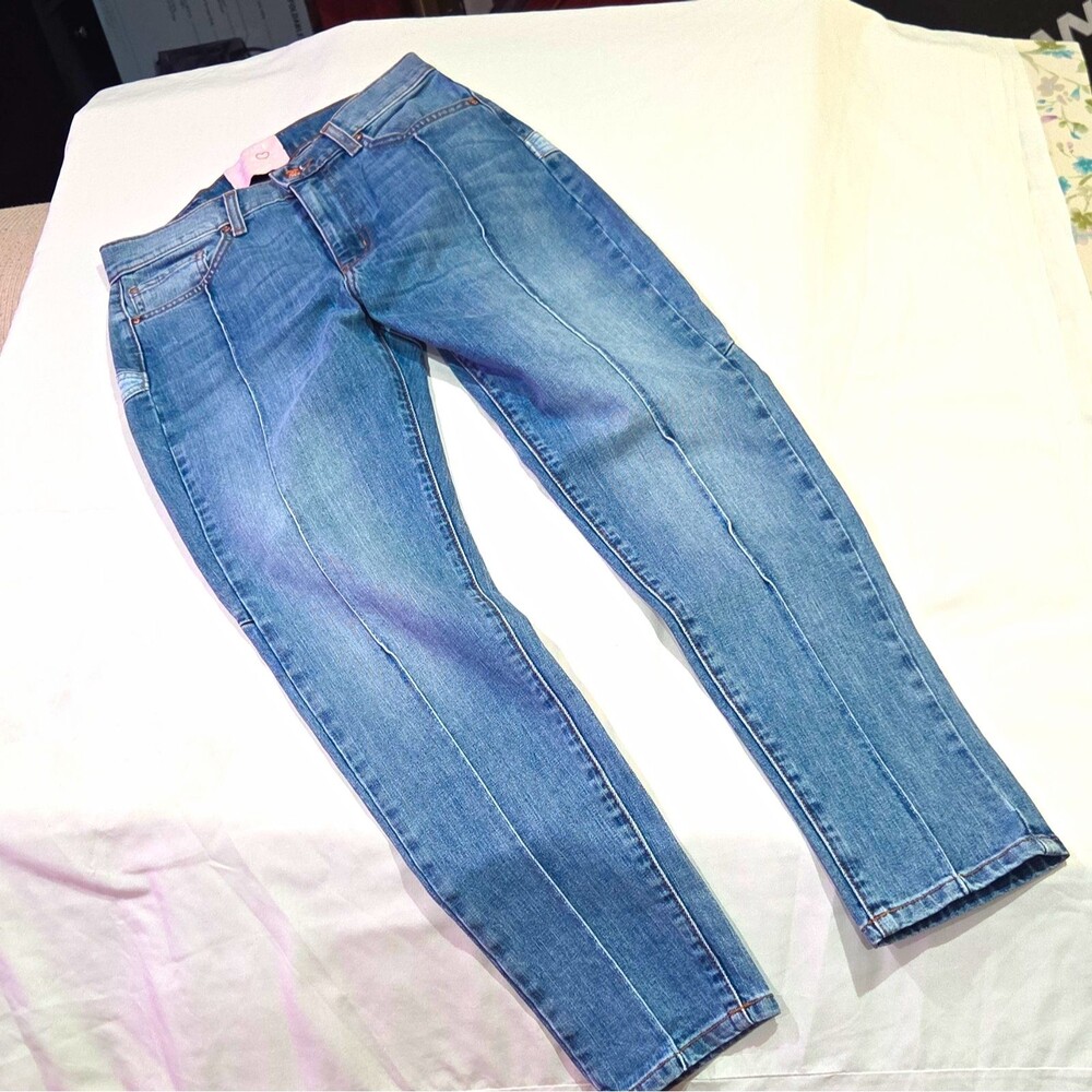 Revice Denim Venus Star Cropped Skinny Jeans Women's Size 26 Med Lightyear Wash